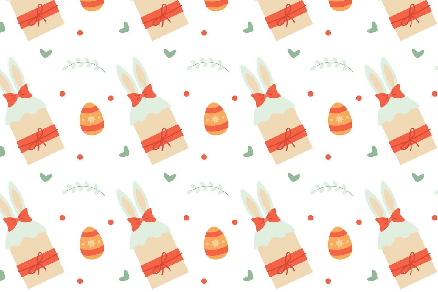 Sweet Easter pattern 2 vector