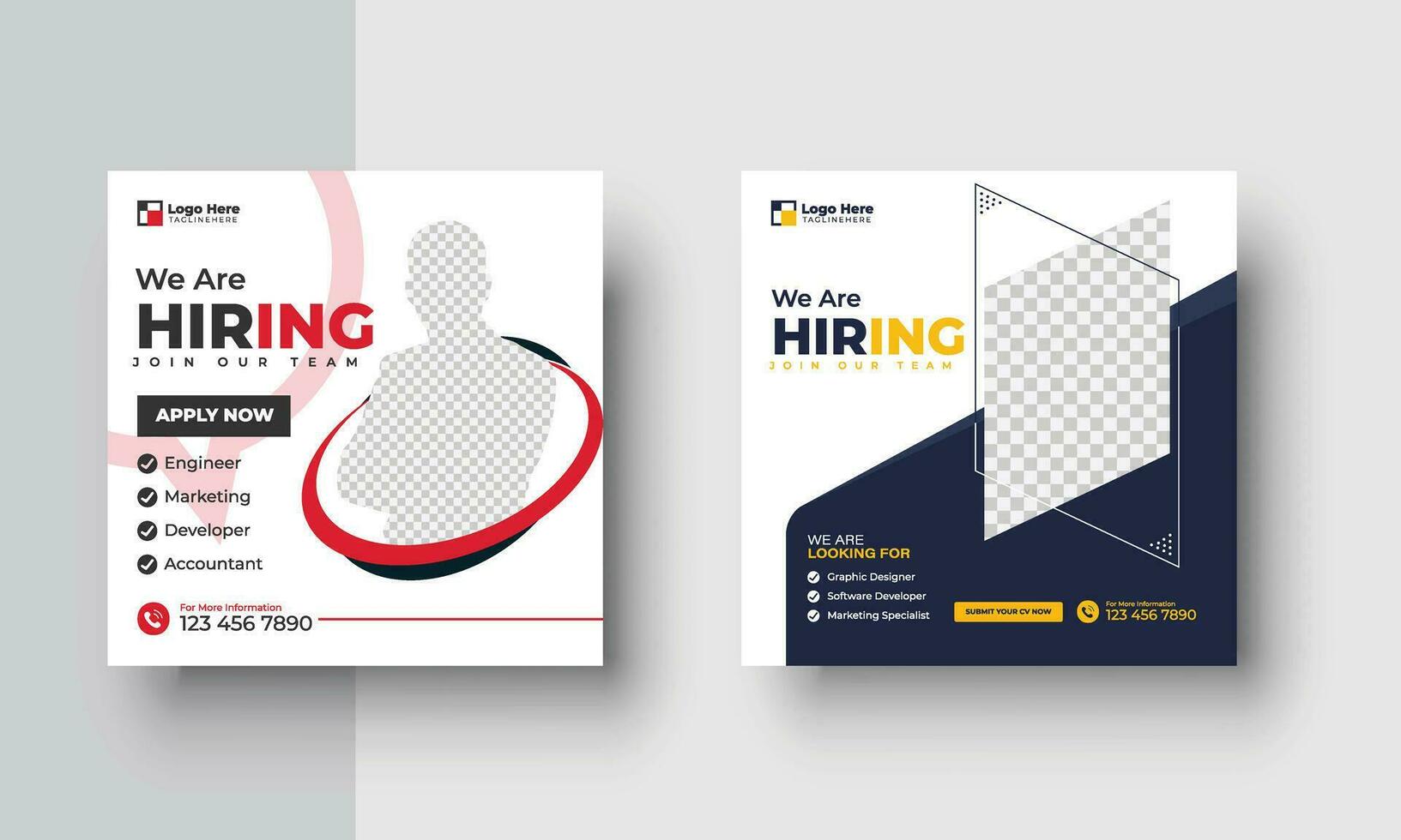 Poster for we are hiring. employees needed. Job recruitment design 