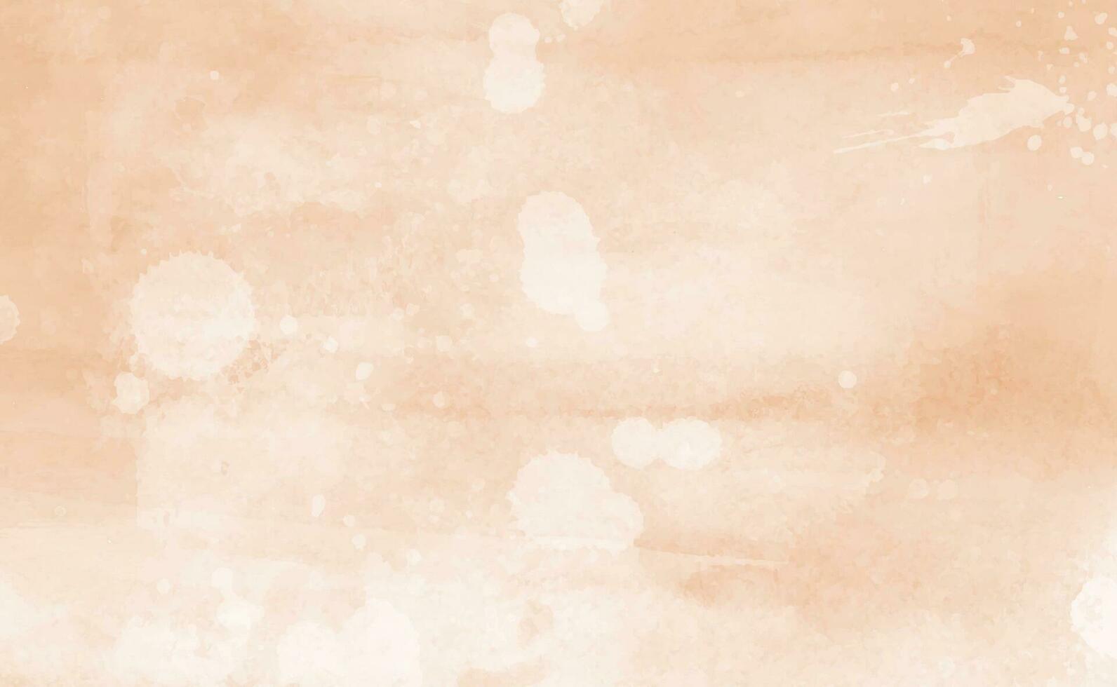 Peach abstract watercolor texture background. Vector beige watercolour pattern