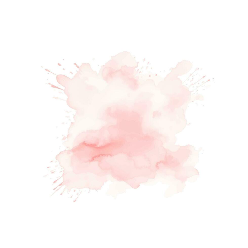 Abstract pink watercolor water splash on a white background vector