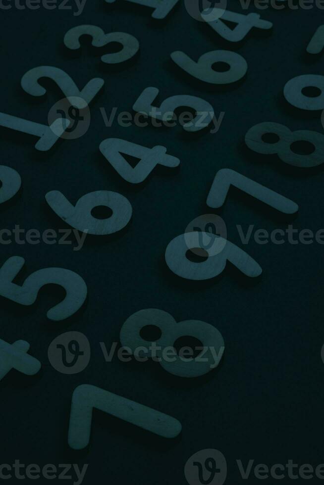 Background or texture of numbers. Finance data concept. Mathematic. Banking or currency. Business and economic growth. photo