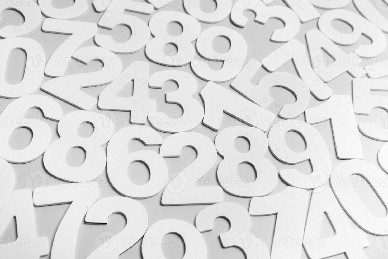 Background of numbers. from zero to nine. Numbers texture. Finance data concept. Matematic. Seamless pattern with numbers. financial crisis concept. Business success. photo