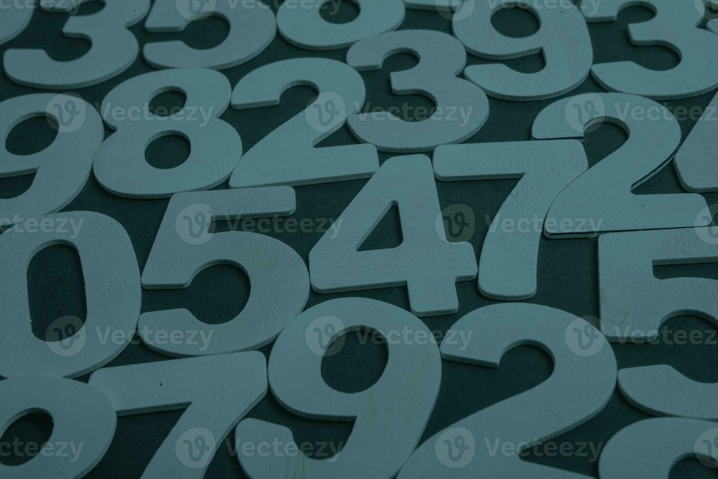 Background of numbers. from zero to nine. Numbers texture. Finance data concept. Matematic. Seamless pattern with numbers. financial crisis concept. Business success. photo