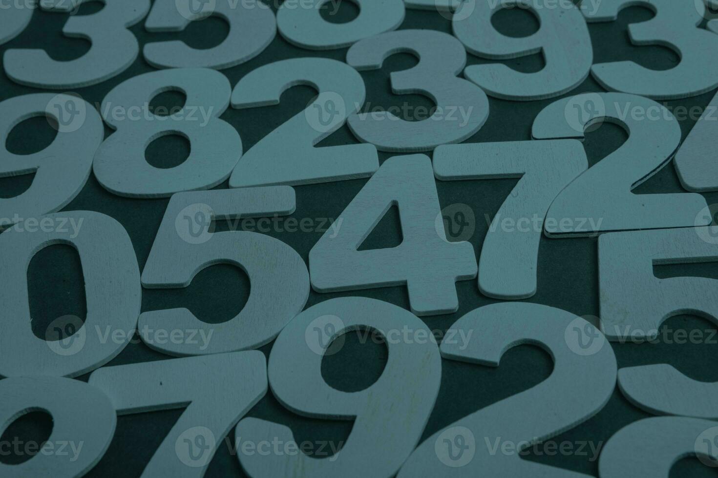 Background of numbers. from zero to nine. Numbers texture. Finance data concept. Matematic. Seamless pattern with numbers. financial crisis concept. Business success. photo