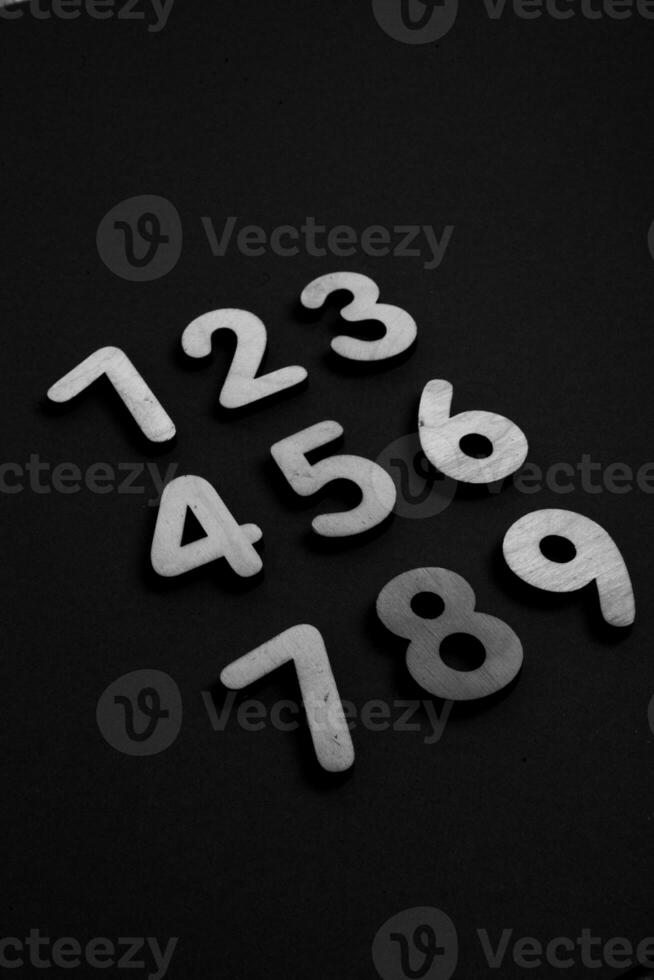 Background of numbers. from zero to nine. Numbers texture. Finance data concept. Matematic. Seamless pattern with numbers. financial crisis concept. Business success. photo