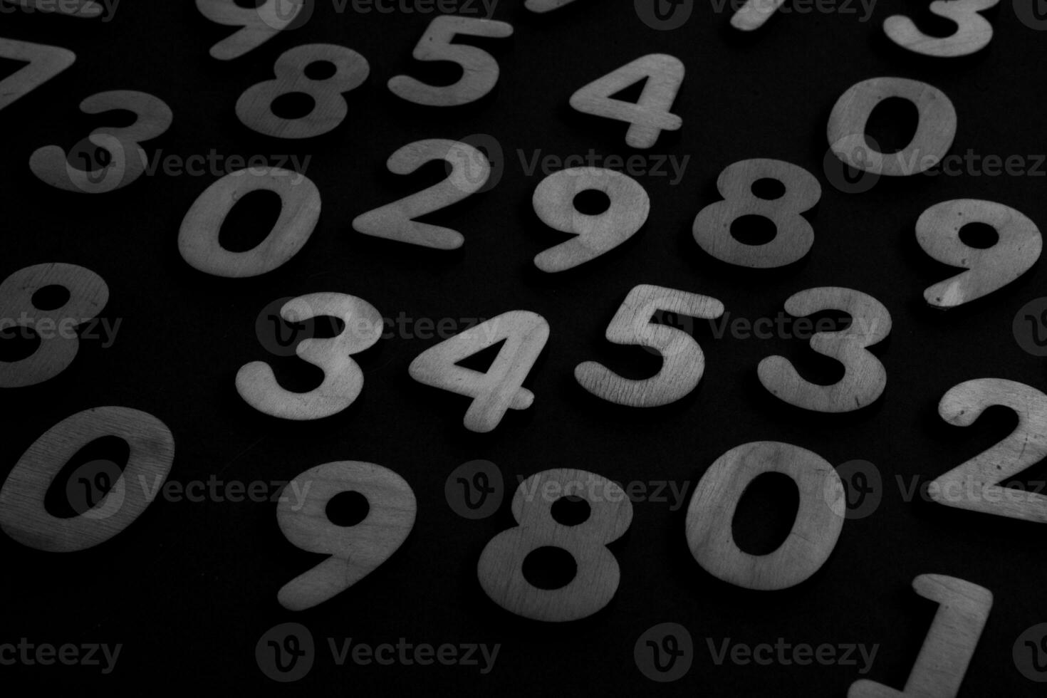 Background of numbers. from zero to nine. Numbers texture. Finance data concept. Matematic. Seamless pattern with numbers. financial crisis concept. Business success. photo