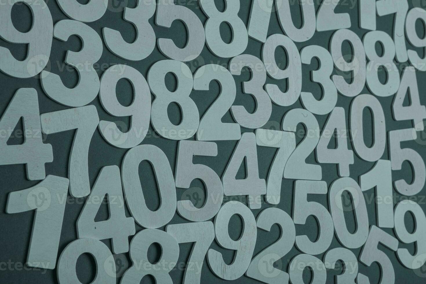 Background of numbers. from zero to nine. Numbers texture. Finance data concept. Matematic. Seamless pattern with numbers. financial crisis concept. Business success. photo
