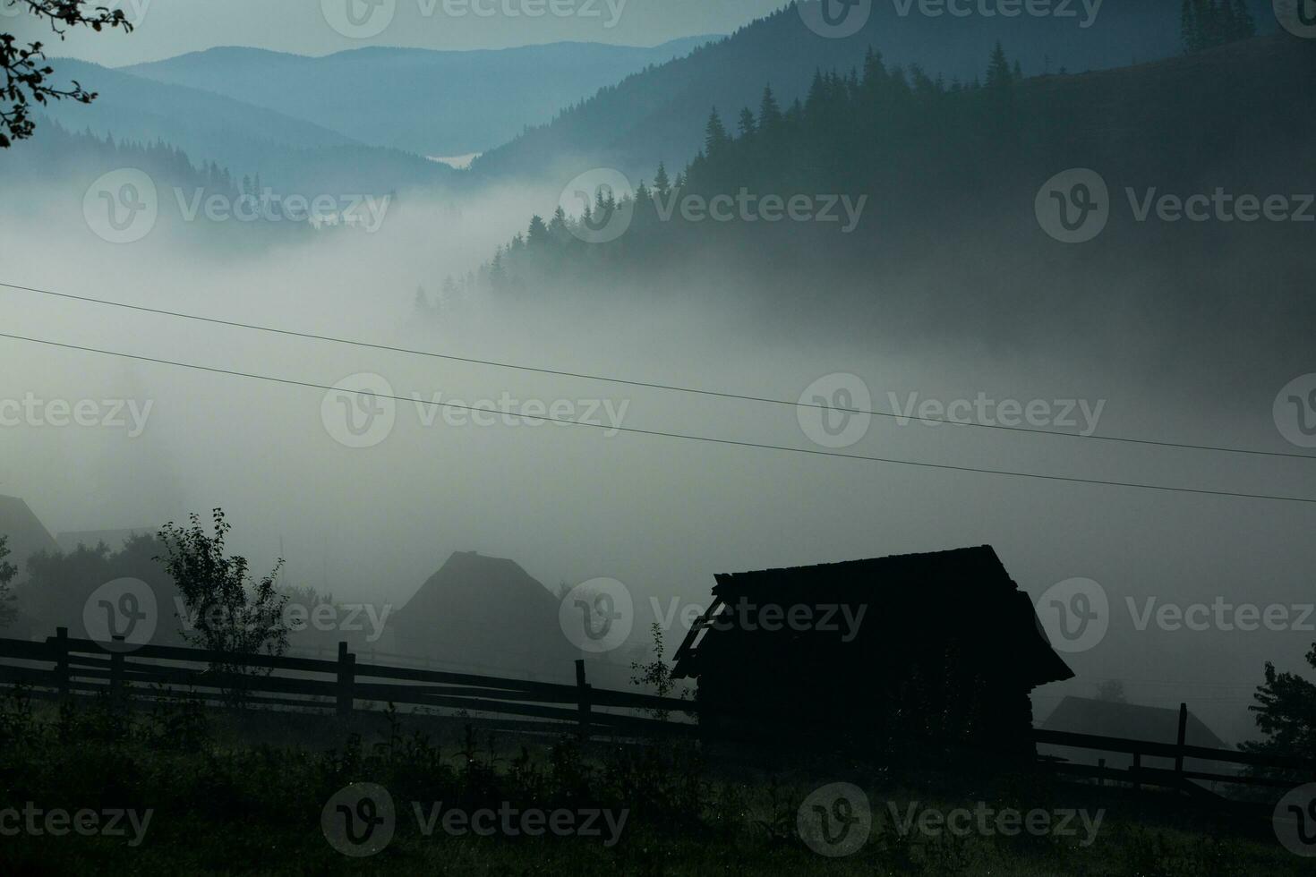 Summer landscape in the Carpathian mountains. View of the mountain peak Hoverla. Bautiful Ukrainian mountain Carpathian Hoverla. photo
