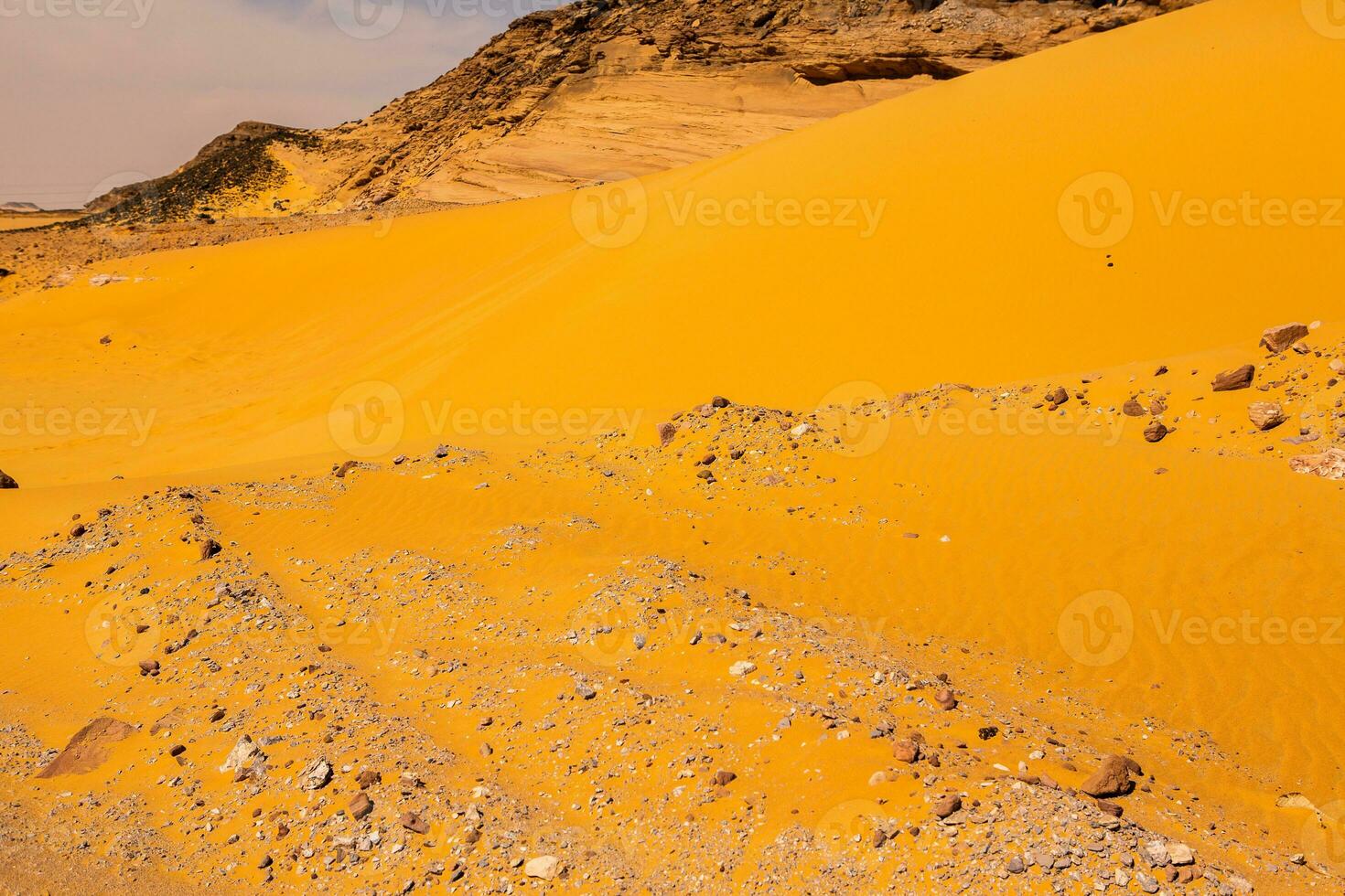 Landscape of sahara desert in Egypt. Conceptual for freedom, enjoying the journey. photo