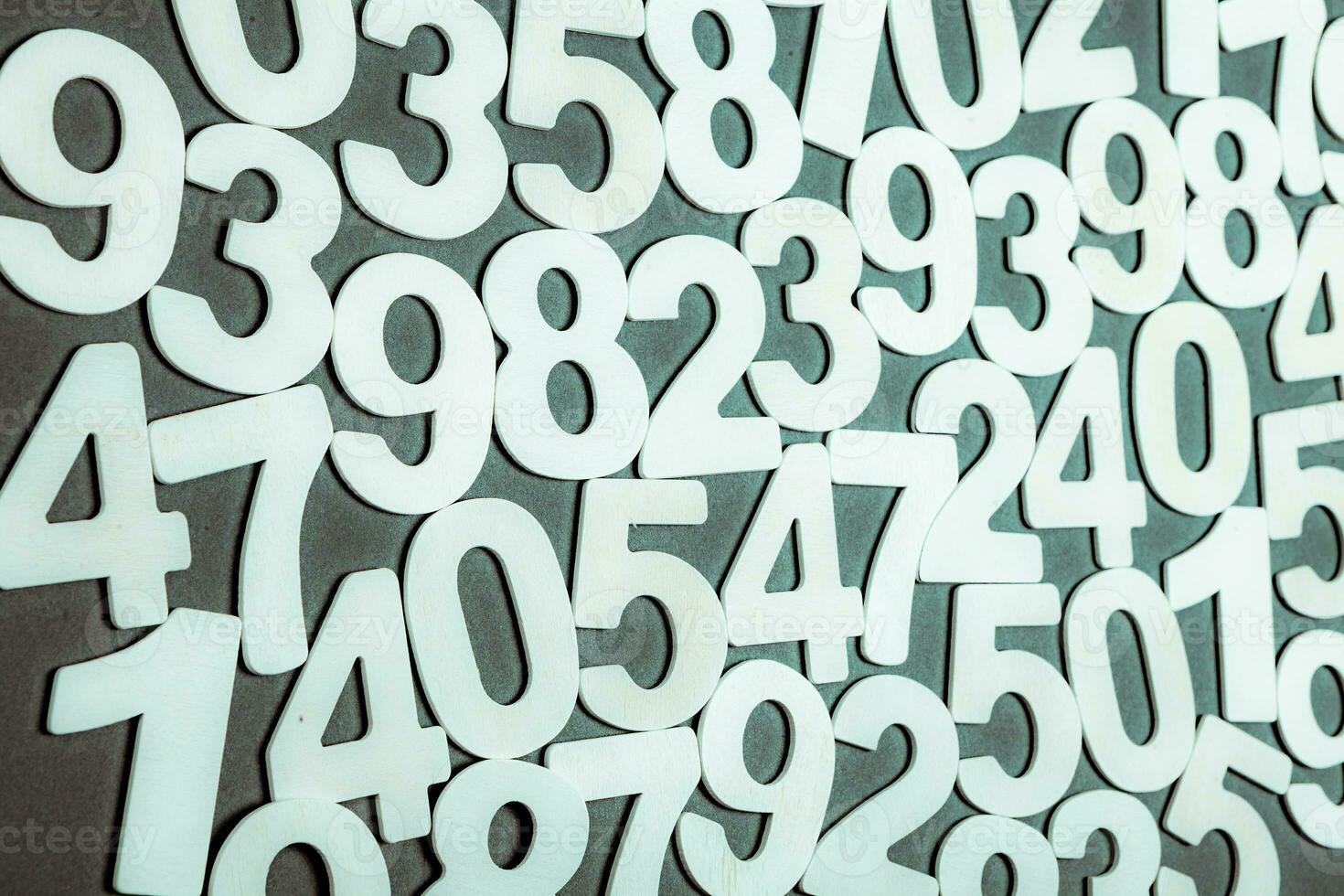 Background or texture of numbers. Finance data concept. Mathematic. Banking or currency. Business and economic growth. photo