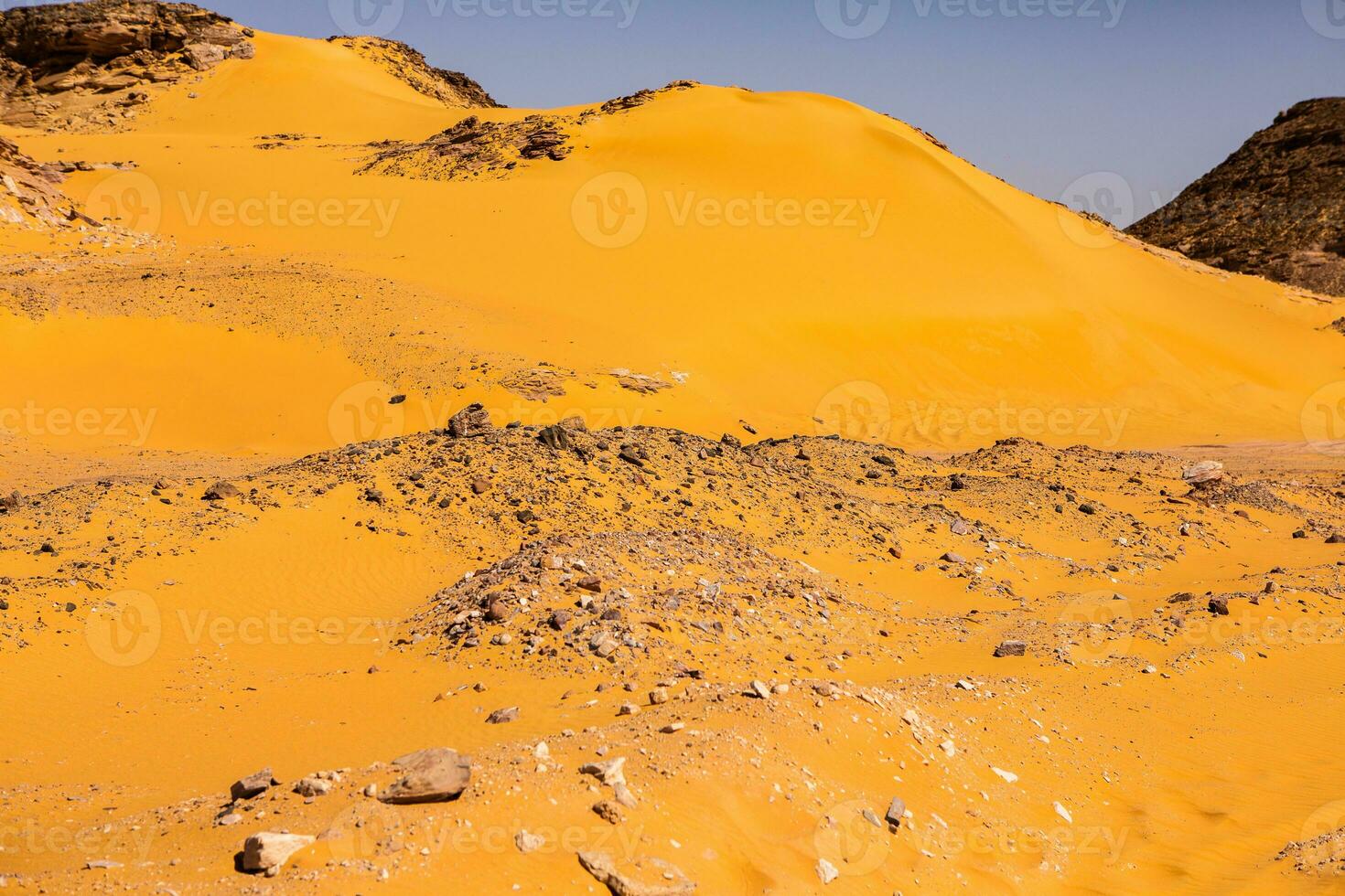 Landscape of sahara desert in Egypt. Conceptual for freedom, enjoying the journey. photo