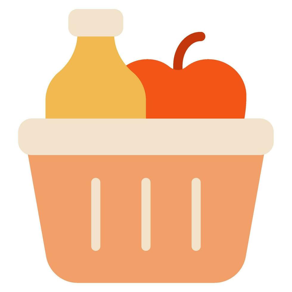 Grocery Cart Grocery object illustration vector