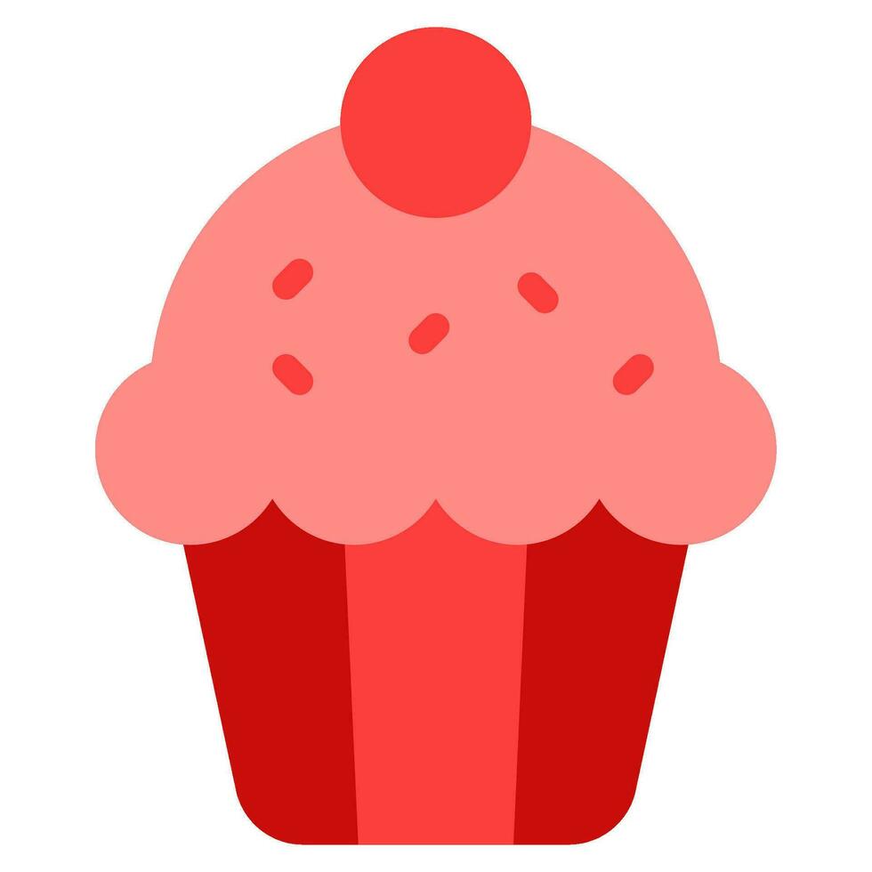 Cupcake object illustration vector
