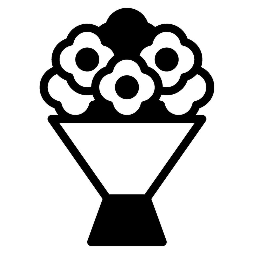 Bouquet object illustration vector