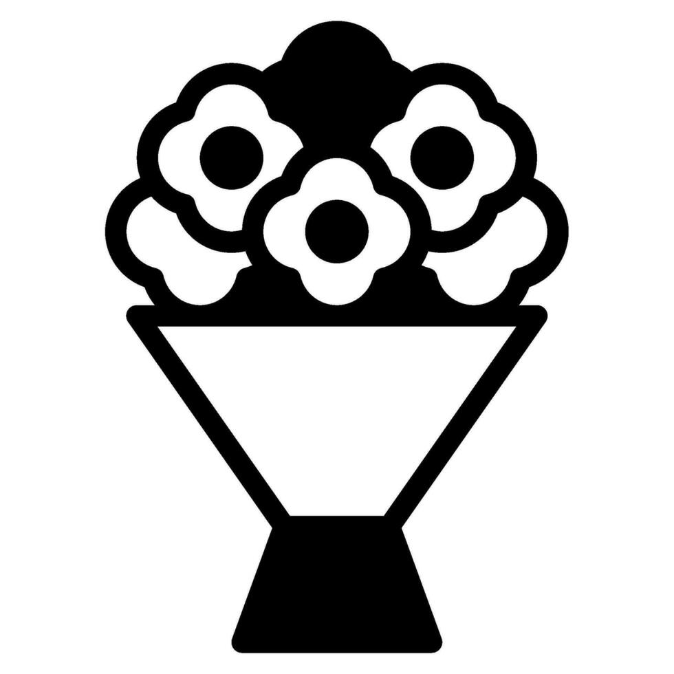 Bouquet object illustration vector