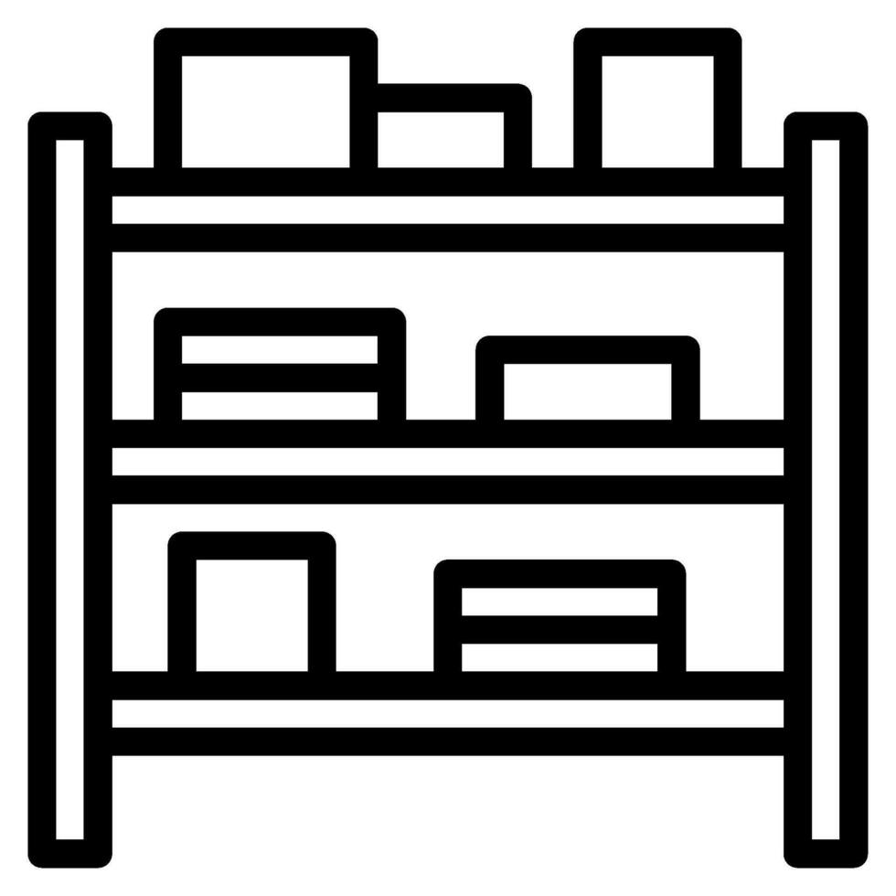 Shelves Grocery object illustration vector