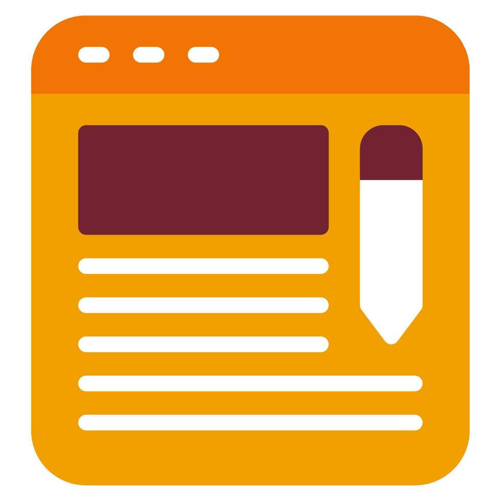Content Writing Object illustration vector