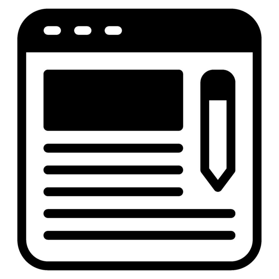Content Writing Object illustration vector