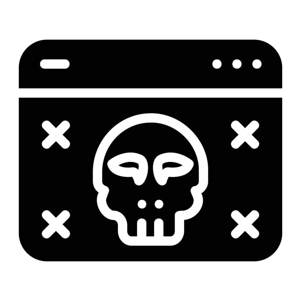 dark web Glyph Icon Background White vector