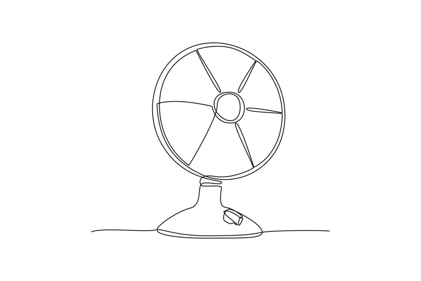 Continuous one line drawing Household appliances concept. Doodle vector illustration.