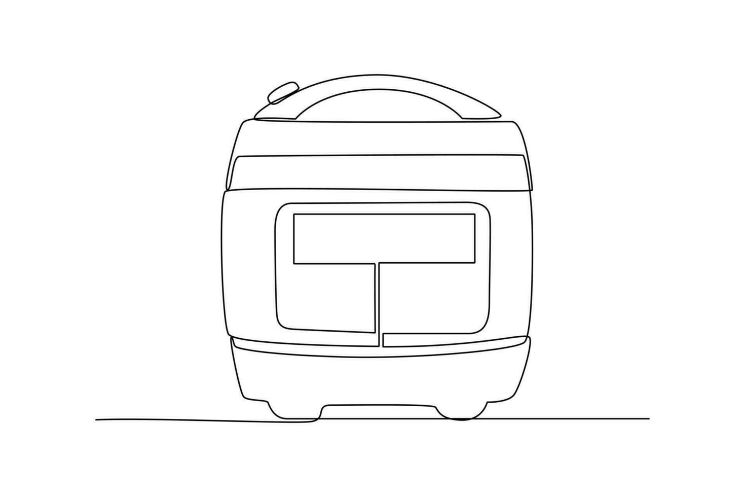 Continuous one line drawing Household appliances concept. Doodle vector illustration.