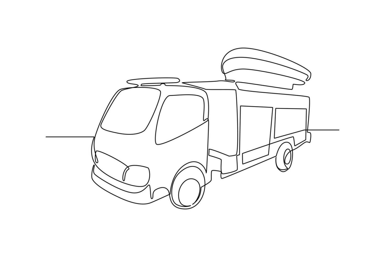 One continuous line drawing of First aid, emergency concept. Doodle vector illustration in simple linear style.