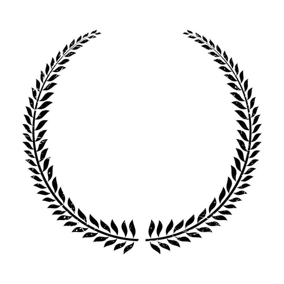 Vector black laurel wreath