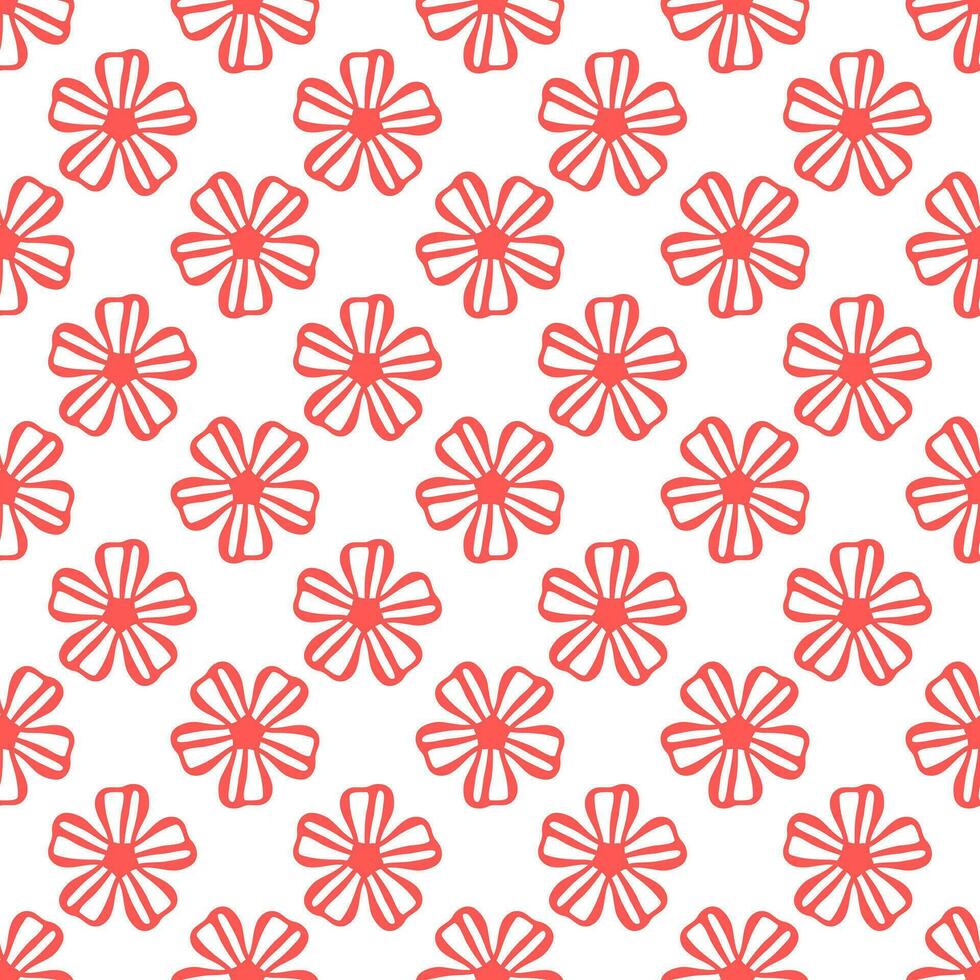 Floral surface pattern design for wrapping paper, packaging, fabrics, textiles vector