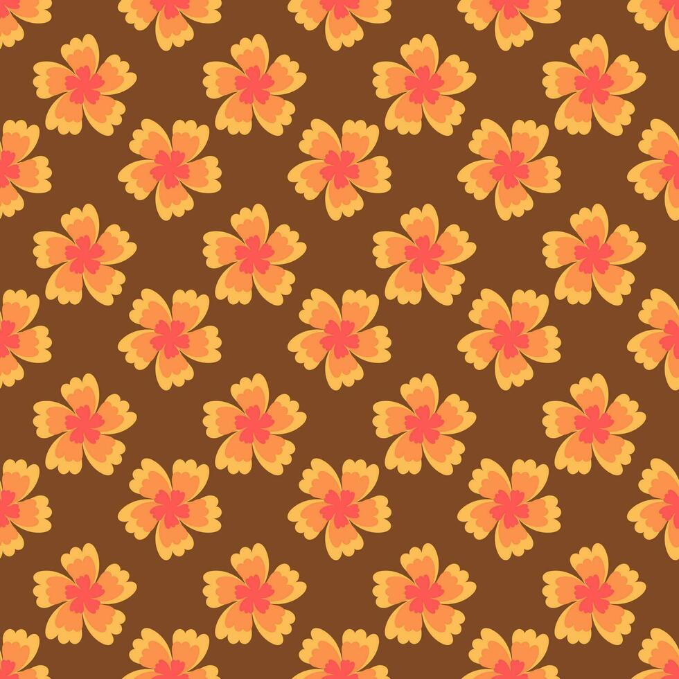 Floral surface pattern design for wrapping paper, packaging, fabrics, textiles vector