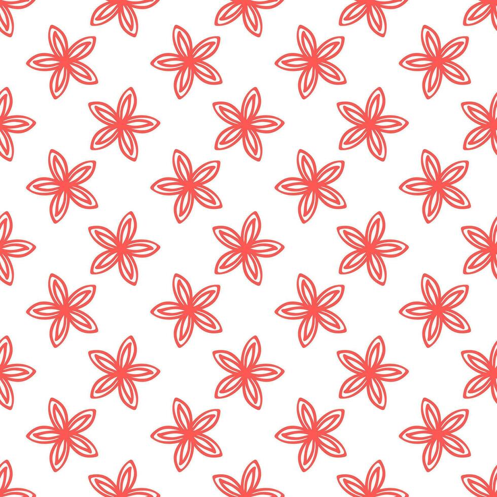 Floral surface pattern design for wrapping paper, packaging, fabrics, textiles vector