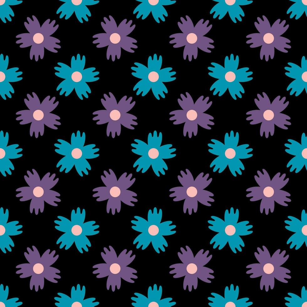 Floral surface pattern design for wrapping paper, packaging, fabrics, textiles vector