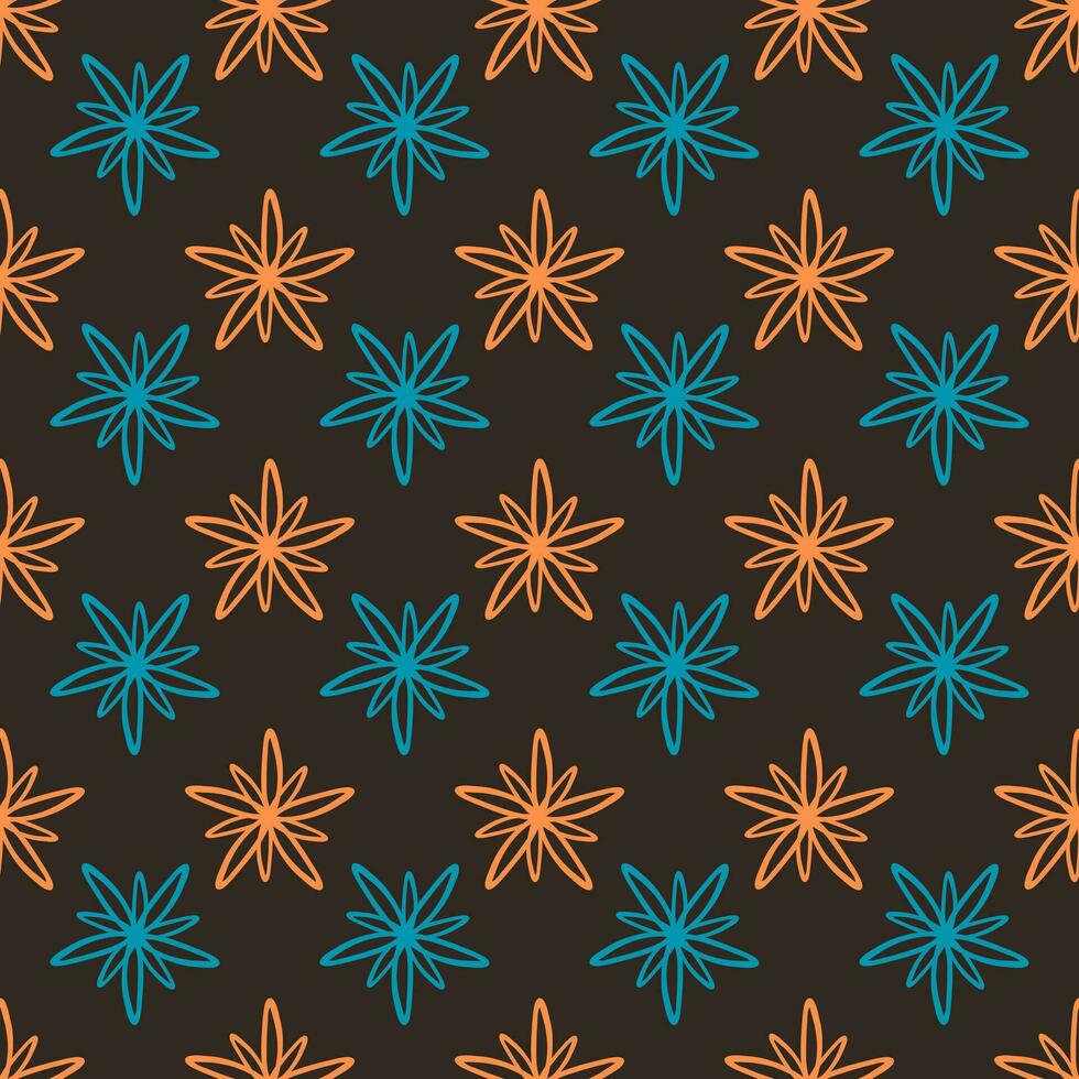 Floral surface pattern design for wrapping paper, packaging, fabrics, textiles vector