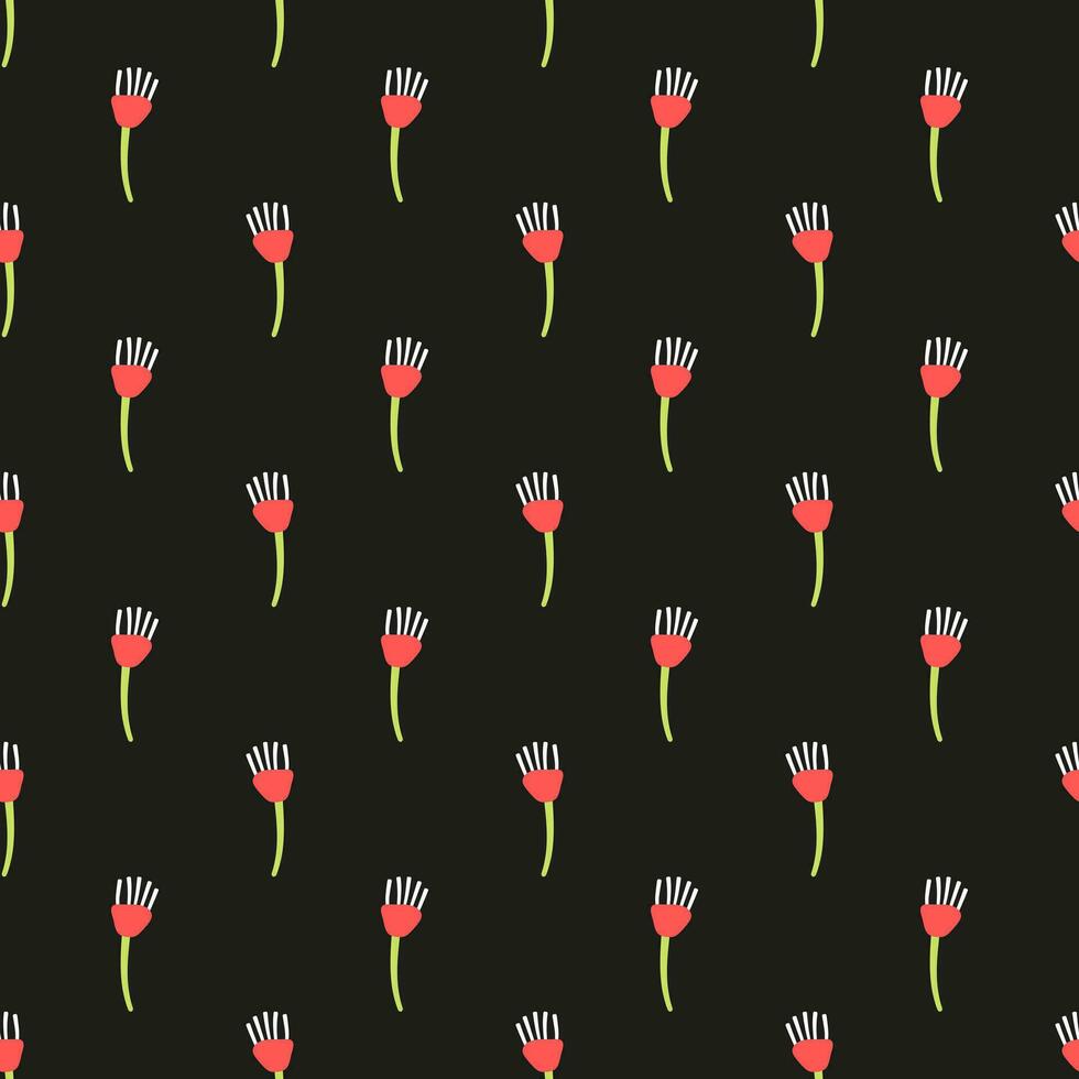 Floral surface pattern design for wrapping paper, packaging, fabrics, textiles vector