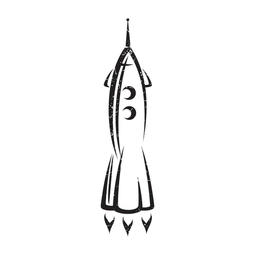 Space rocket icon. Rocket icon vector