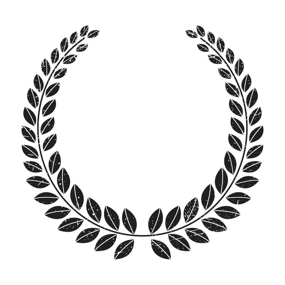 Vector black laurel wreath