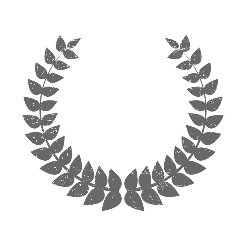 Vector black laurel wreath