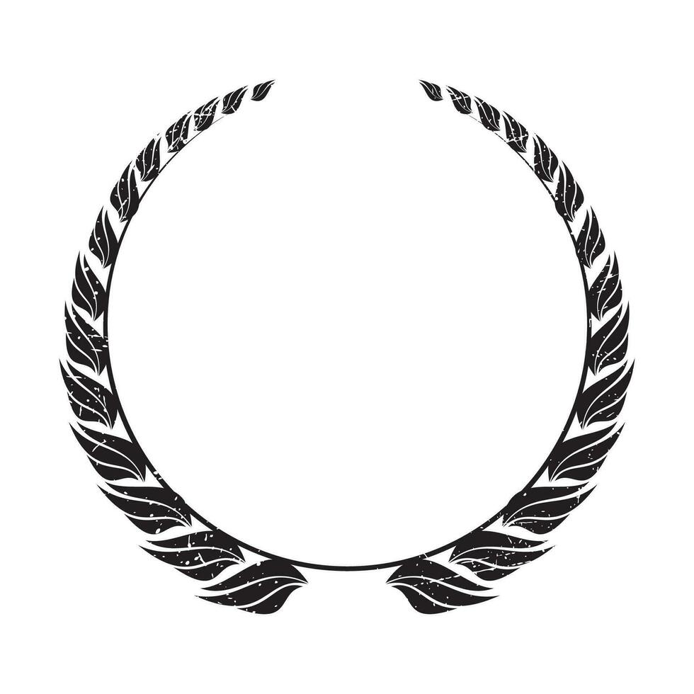 Vector black laurel wreath