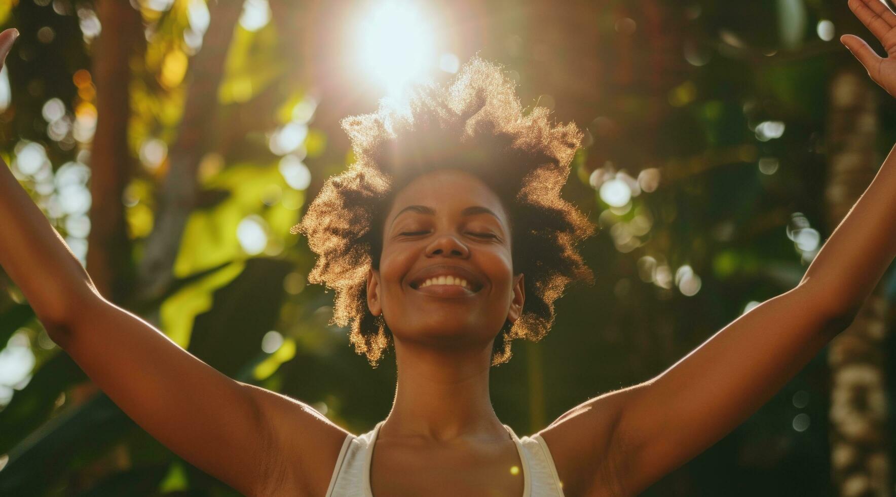 AI generated women's group fitness instructor photo