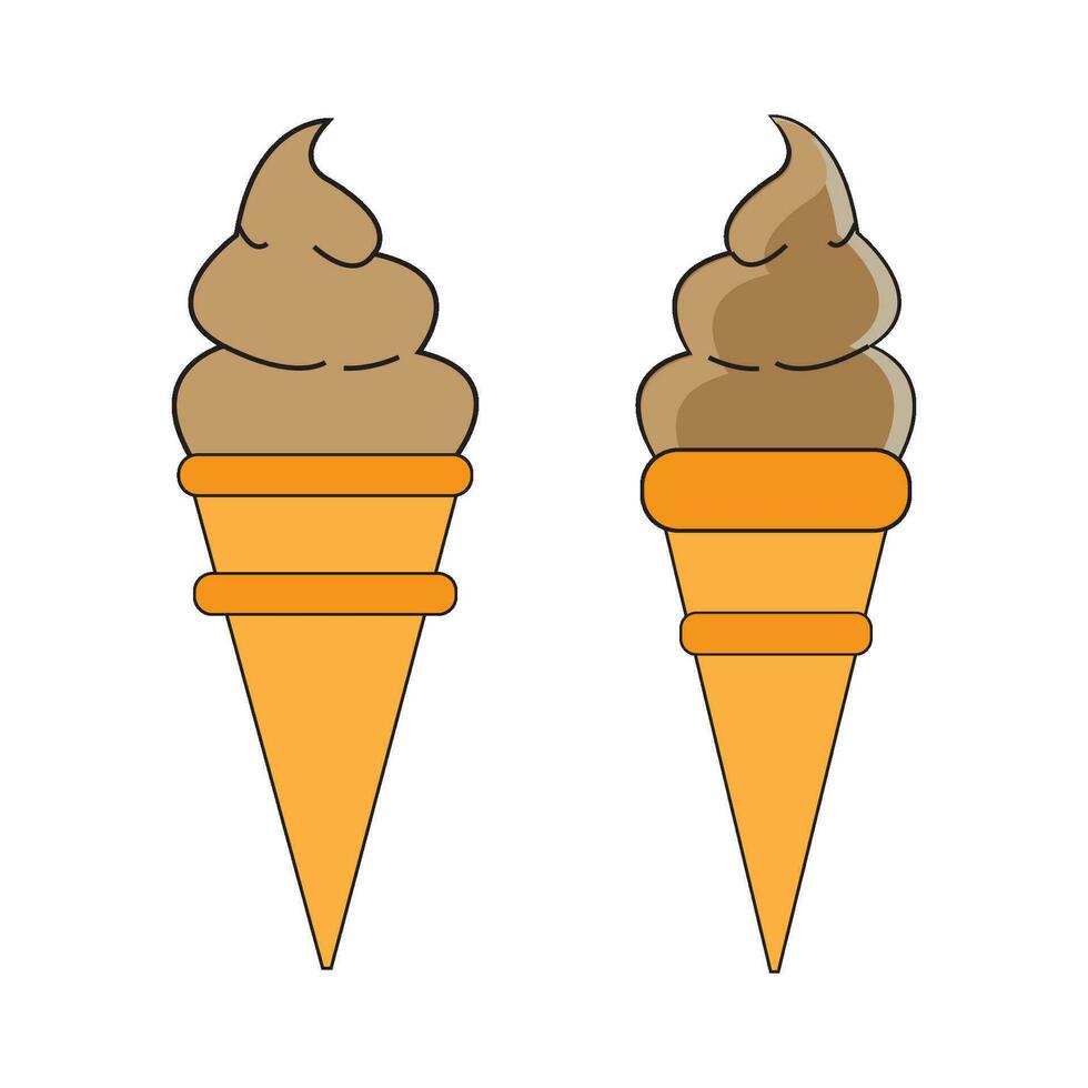 ice cream icon logo vector design template
