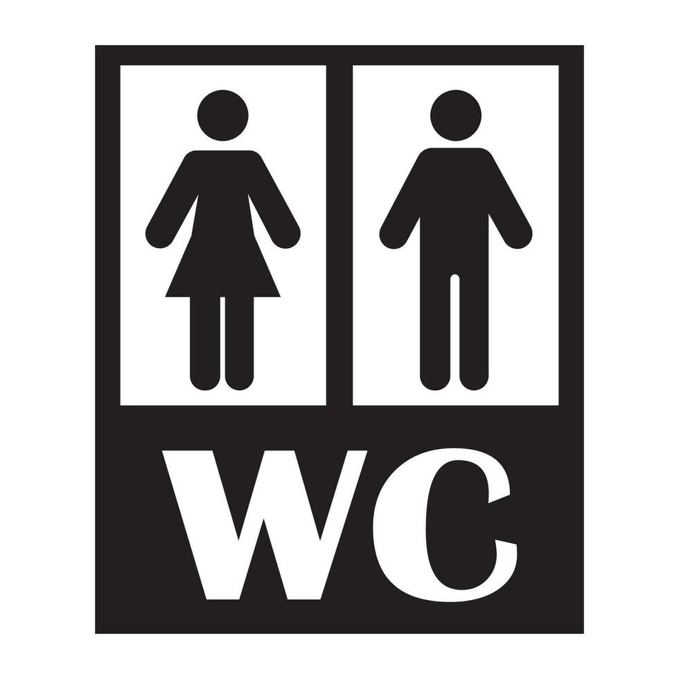 toilet icon logo vector design template