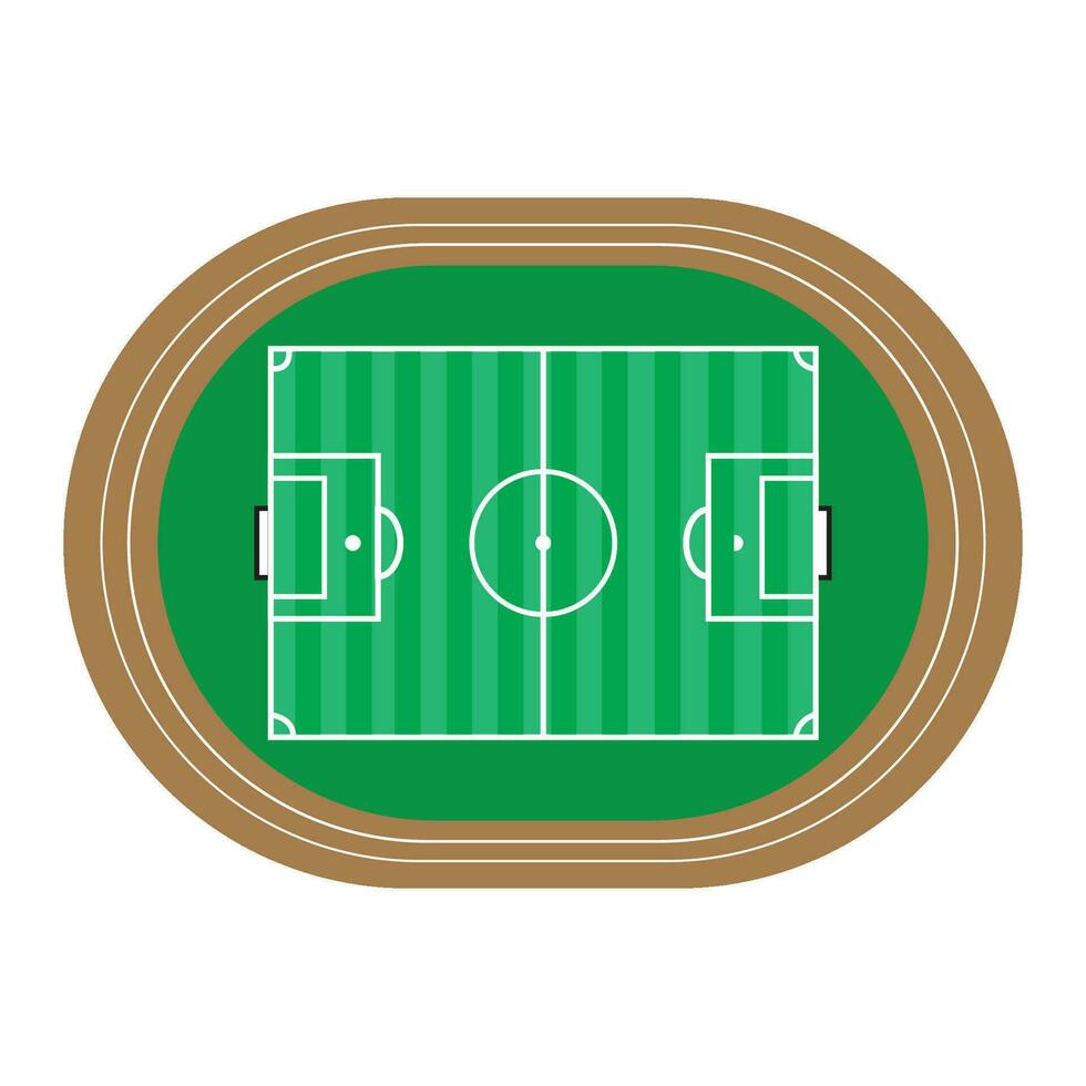 football field icon logo vector design template