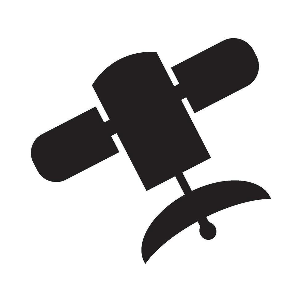 satellite icon logo vector design template