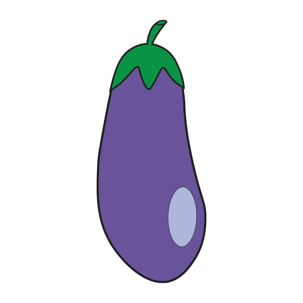 eggplant icon logo vector design template