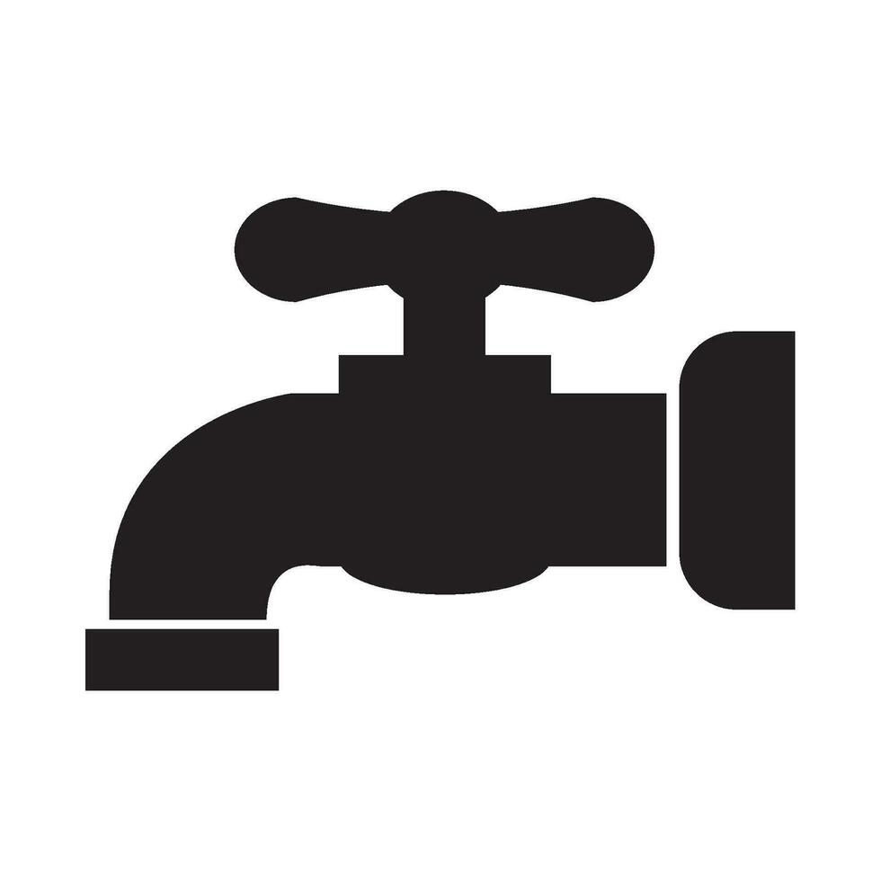water faucet icon logo vector design template
