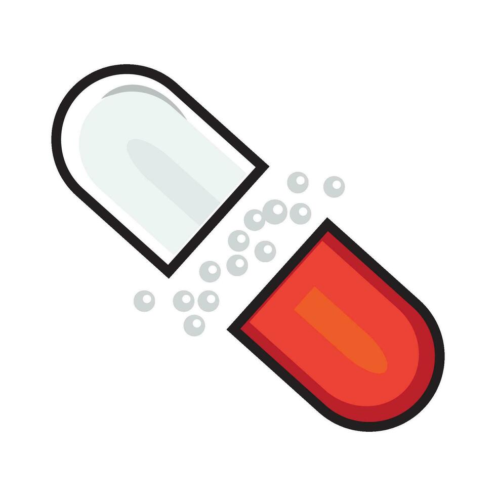 medicine capsules icon logo vector design template