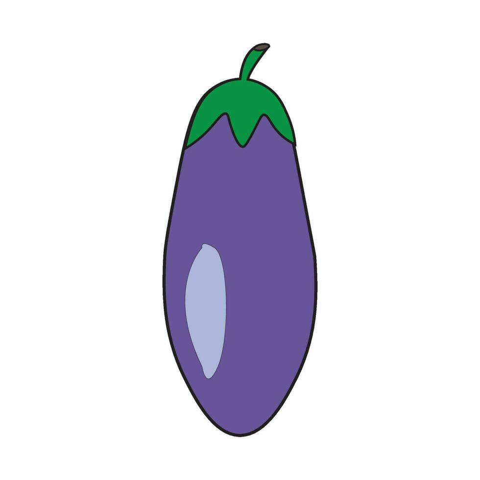 eggplant icon logo vector design template
