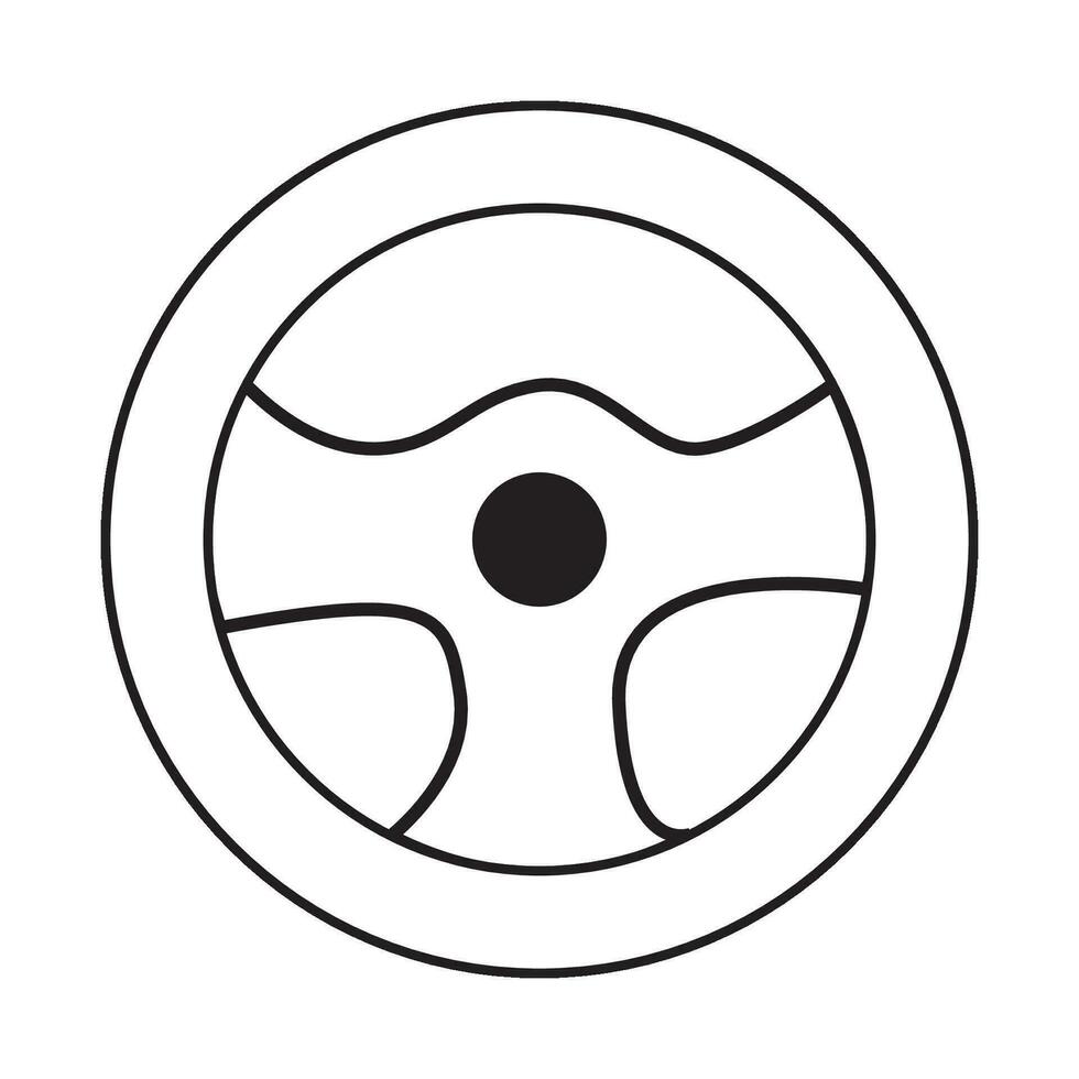 direccion rueda icono logo vector diseño modelo