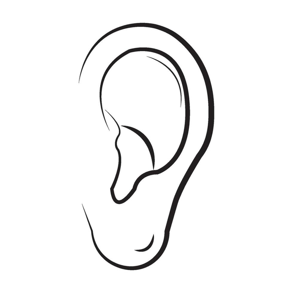 ear icon logo vector design template