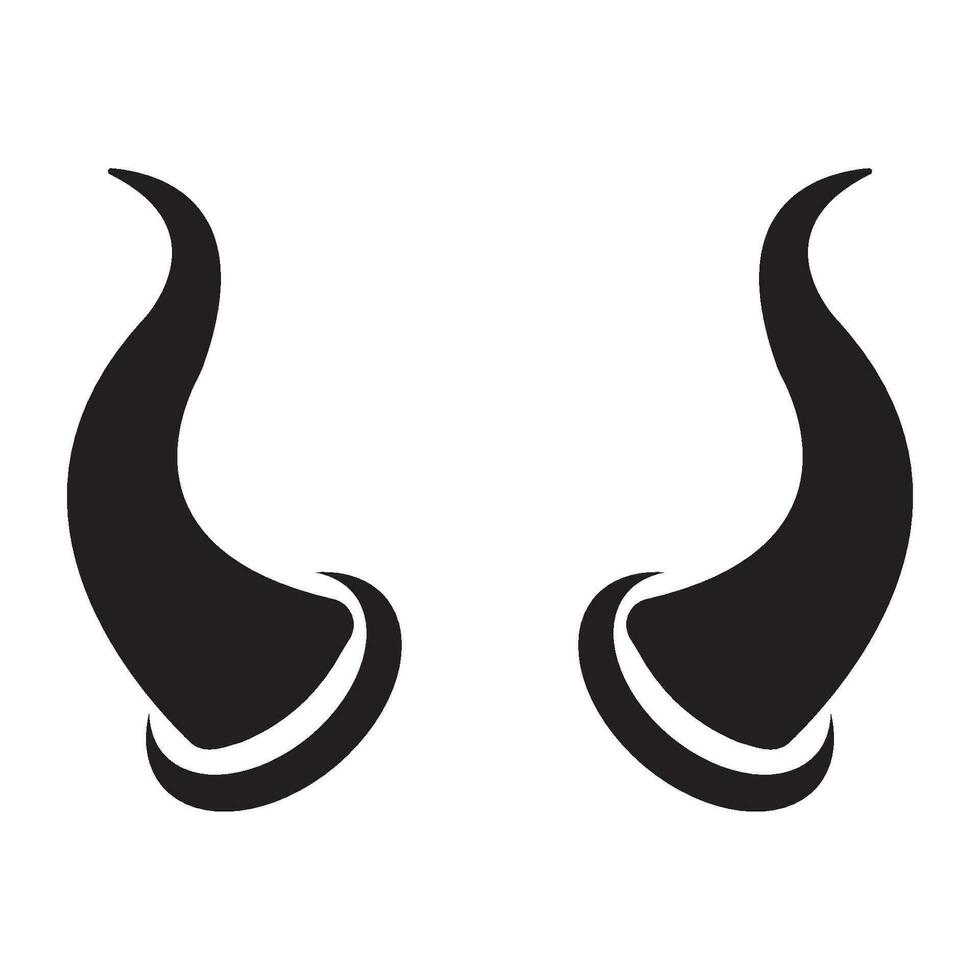 horns icon logo vector design template