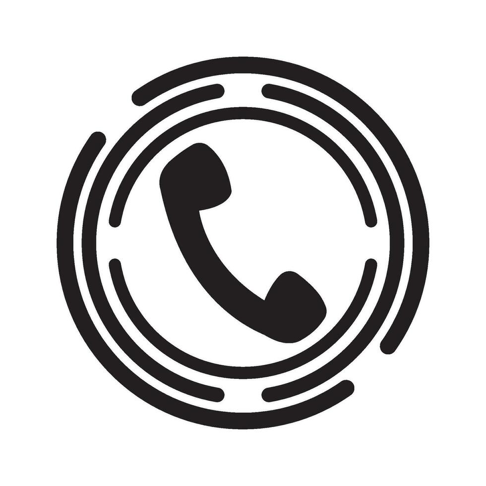 phone icon logo vector design template